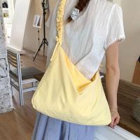 Bolso de hombro plisado informal de Color sólido, bolso cruzado de nailon de gran capacidad para ocio, bolso sencillo para estudiantes para primavera y verano - details 15