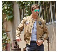 Chaqueta Bomber de piloto para hombre, Parkas militares para motocicleta, abrigo táctico de piloto de la Fuerza Aérea, prendas de vestir exteriores de carga, Invierno - details 7