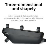 CXWXC-bolsa triangular para cuadro de bicicleta, bolsa de tubo frontal para ciclismo de montaña o carretera, totalmente impermeable, 1,8 l/3l/4l - details 6