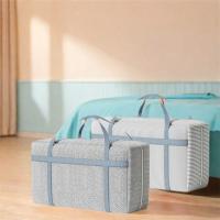 Bolsa de almacenamiento de edredón de tela no tejida, bolsa de embalaje plegable de gran capacidad para mudanzas, ahorro de espacio con cremalleras y asas - details 3