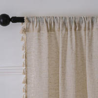 Cortinas de Salón con Efecto Lino,Cortina translúcida, Decoración del Hogar Moderna para Dormitorio,Comedor y estudio - details 6