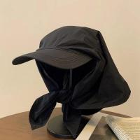 Pañuelo para la cabeza de Color sólido, gorra de béisbol Jennie del mismo estilo, protector solar de estilo coreano, sombreros de playa, gorra de béisbol, gorra con visera - details 5