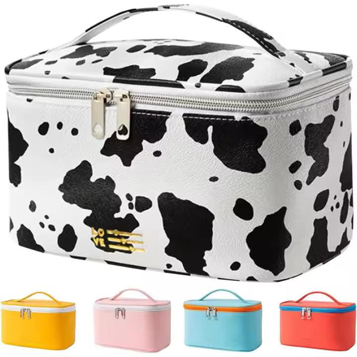 Bolsa de Maquillaje Bonita Pequeña Bolsa de Cosméticos Impermeable de PU para Mujer - 1