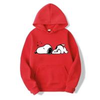 Sudaderas con capucha informales a la moda con estampado de dibujos animados de Snoopy para hombre y mujer, ropa para parejas de otoño e invierno - details 7