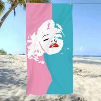 Clásico M-Marilyn M-Monroe película de los años 50, regalo de piscina suave para viajes, gimnasio, ducha, Camping, toalla de playa grande deportiva de secado rápido - details 7