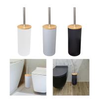 Juego De Cepillo Para Inodoro Antigrasa Pequeño Y Resistente Con Soporte Limpieza De Baño Accesorio De Baño Con Mango Longitudinal - details 2