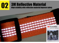 Collar de mascota ajustable Truelove con reflector de nylon y luz LED para caminata y correr TLH6171 Dropshipping Material principal de nylon Tamaño de raza universal para perro o gato - details 7