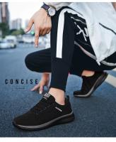 Zapatos de punto para correr para hombre, zapatillas de deporte informales a la moda para hombre, zapatillas deportivas transpirables atléticas para gimnasio, zapatillas ligeras para correr - details 1