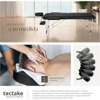 Camilla Masaje Plegable, Camilla Profesional Fisioterapia, Quiromasaje, Tatuajes, Reiki, Camilla Estética Profesional de Aluminio, Ajustable en Altura, 2 Zonas, con Bolsa Transporte - Negro - details 2