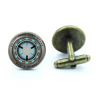 Corazones a prueba de balas de Tony Stark, gemelos de camisa con fotografías de cúpula de cristal de alta calidad, joyería de moda para hombre - details 7
