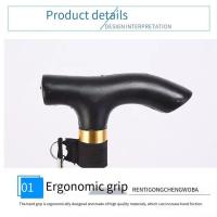 Bastón de aluminio de 4 secciones telescópico plegable alpenstock pista caminar senderismo palos poste nuevo pliegue duradero - details 0