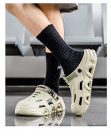Sandalias para hombres nueva tendencia ligera suave cómoda parte inferior gruesa que aumenta el exterior impermeable antideslizante toboganes de playa conducción zapatillas de doble uso para hombres - details 4