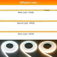GAHADA Tira de LED COB Ultra Delgada de 3mm Luces Lineares Flexibles para Decoración de Dormitorio - details 2