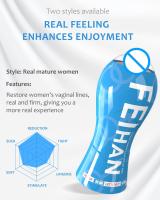 Masturbador masculino con ventosa de succión de presión al vacío, juguete sexual de silicona, Vagina, coño, mamada de bolsillo, productos para adultos - details 9