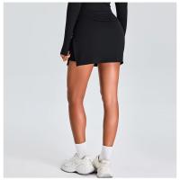 Falda deportiva de yoga con corte en A, pantalones cortos, ropa deportiva de tenis de golf ajustada para mujer - details 14