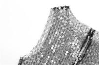 OUWU- Chaleco de lentejuelas para mujer, top corto sin mangas, top elegante, tops cortos translúcidos sin mangas, chaleco elegante 2025 - details 3