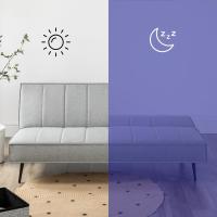 Sofá Cama - Sofá Cama Plegable 2 en 1 - Adecuado para habitaciones de invitados y espacios pequeños - PVC Negro - details 19