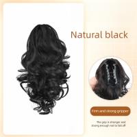 Extensiones de cola de caballo, Clip de garra, peluca de cola de caballo, Clip en Natural, corto, ondulado, rizado, cola de caballo falsa y esponjosa, postizo para uso diario - details 2
