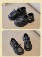Zapatos de cuero para niña, mocasines informales de estilo británico para estudiantes, zapatos de princesa con encaje hueco, 2024 - details 9