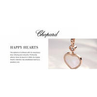 Сhорагd. ™ Collar Sautoir Happy Hearts, oro rosa ético, diamantes, nácar - details 0