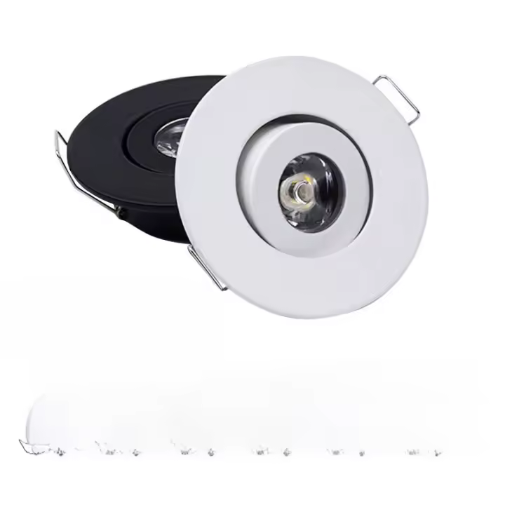 6 uds Led Mini Downlight 3W foco lámpara empotrable AC85-265V luz de techo de aluminio 52mm con controlador - 1