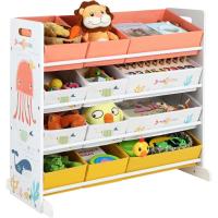 Estantería de Juguetes para Niños Organizador de 12 Cajas de Tela No Tejida - details 7