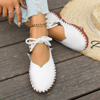 Zapatos planos informales para Mujer, zapatillas a la moda De verano, deportivas con cordones para caminar, para correr, novedad - details 8