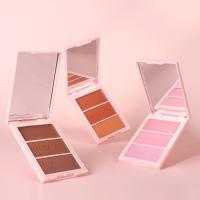 Resaltador de contorno de rubor 3 en 1, paleta de maquillaje, polvo de rubor facial Mineral mate para mejillas, iluminador brillante, bronceador - details 11