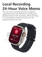 HK9 ultra 2 Max reloj inteligente, dispositivo con inteligencia Artificial IA, detección de frecuencia cardíaca, recordatorio de información, 1GB, AMOLED, novedad de 2024 - details 5