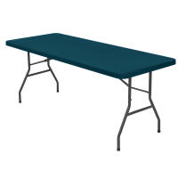 Mantel rectangular elástico de LICRA de 4/6/8 pies, lavable y resistente a las arrugas, cubierta para mesa de Patio, 1 ud. - details 14