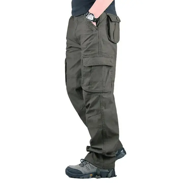 Pantalones de carga tácticos para Hombre, monos de algodón, pantalones de trabajo al aire libre, ropa de Hombre de talla grande, pantalones de senderismo de camuflaje - 1