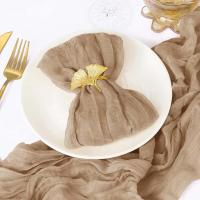 Set de 12 Pañuelos de Mantel de Queso de Gasa Pañuelos de Mesa de Cena para Hogar, Boda, Día de San Valentín, Evento Hecho en China - details 0