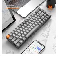 K68 Teclado mecánico inalámbrico Bluetooth de doble modo Bloque de color personalizado para juegos Teclado mecánico intercambio en caliente - details 14