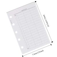 50 hojas M5 A8, papel de repuesto para cuaderno de hojas sueltas, índice de 5 agujeros, tarjetas de página interior, páginas de papel de carpeta de repuesto interior - details 0