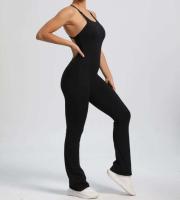 Mono deportivo de yoga sin costuras para mujer, color melocotón, glúteos ajustados, tirantes ajustables, belleza de espalda, gimnasio - details 28