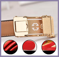 Cinturón de lujo para mujer, correa de cuero genuino Real de alta calidad, hebilla automática, marca de diseñador famoso, Pasek Damski Riem - details 5