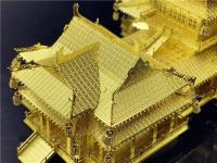 Rompecabezas de metal del océano Torre YueJiang Diy 3D láser Metal ensamblar kits de modelos rompecabezas juguetes MMZ002 - details 10