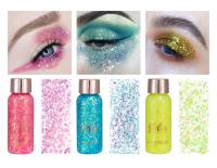 Handaiyan-brillo para ojos, uñas, pelo, cuerpo, cara, pegatinas, Gel, arte, lentejuelas sueltas, crema, joyas de diamantes, diamantes de imitación, maquillaje, fiesta, Festival - details 7