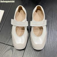 Zapatos de Ballet Informales a la Moda de Piel de Vaca Zapatos Planos de 3Cm/6Cm que Mejoran la Altura para Mujer Novedad de Verano 2025 Zapatos Mary Jane Blancos/Plateados - details 11