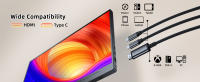 UPERFECT Monitor portátil de 15,6 pulgadas, 1080P 72% NTSC 100% sRGB USB C HDMI Monitor de viaje para computadora portátil, segundo monitor externo de computadora - details 9
