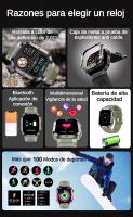 Reloj Inteligente Militar Hombres, SANLEPUS Smartwatch, Pantalla HD de 2.01