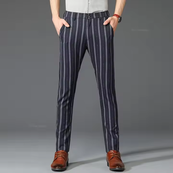 cómoda sartén ca riped para hombre, tela caqui, rojo w - 1