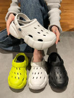 Zuecos de verano para mujer, ropa para exteriores, sandalias antideslizantes de EVA medio envueltas para mujer, zapatillas de punta cerrada para hombre - details 5