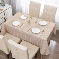 Mantel rectangular con estampado de cuadros de estilo nórdico, impermeable, resistente al aceite, patrón de búfalo de agua, mesa de comedor, fiesta - details 2
