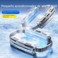 Ventilador montado en la cintura, cómodo y portátil, con anillo de viento, pequeño ventilador silencioso, refrigeración, aire ac - details 15