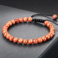 Pulsera de Piedra Pómez Natural 6mm Cuentas de Cuarzo Azul Green Doro Pulsera Trenzada para Hombres y Mujeres Joyería Brillante para el Muñeca - details 10