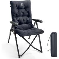 Silla de Camping Plegable Capacidad de 150 kg Respaldo Alto tamaño pequeño Plegable Silla de jardín Acolchada de Lujo con 4 Posiciones, Silla de Pesca Ajustable para balcón - details 8