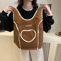 Bordado de letras amor chaleco mochila Nylon gran capacidad estudiantes bolso escolar bolsa de almacenamiento bolso de hombro mochilas - details 6