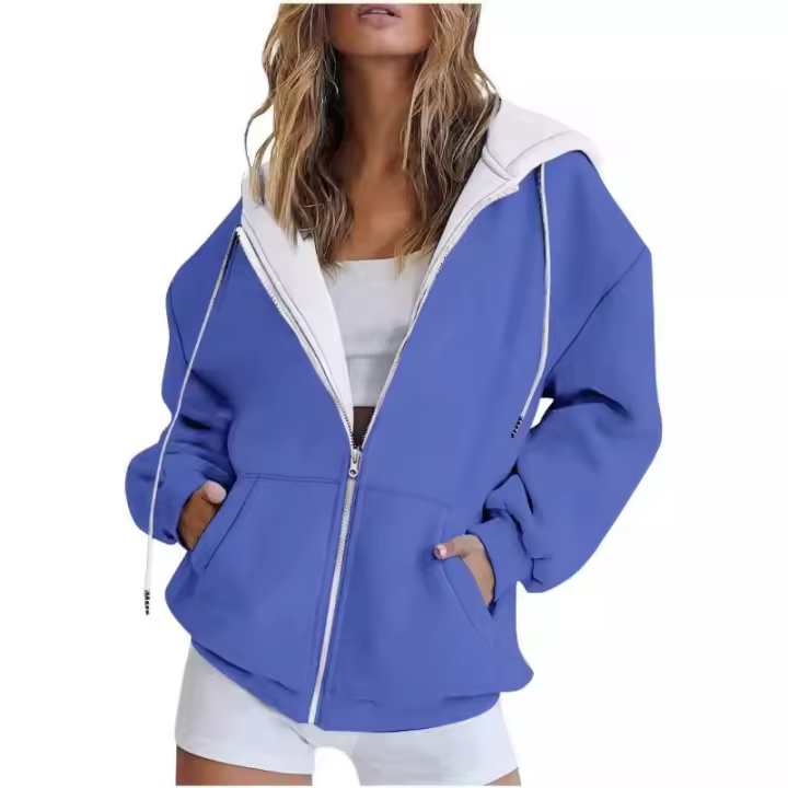 Sudadera con capucha estampada para mujer, sudadera superior de moda, - 1