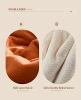 Manta de Invierno Gruesa y Cálida Forro de Cama de Lujo Manta de Sofá Cubierta de Cama Doble para Hogar - details 5